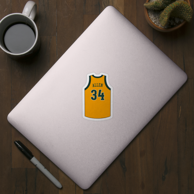 Ray Allen Seattle Supersonics Jersey Qiangy by qiangdade